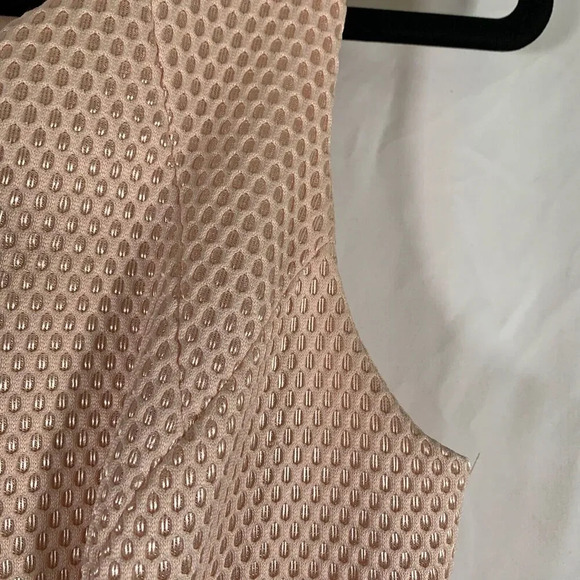 KUT from the Kloth Dress Women's 2 Light Pink Textured Vneck Fit + Flare - Picture 8 of 10